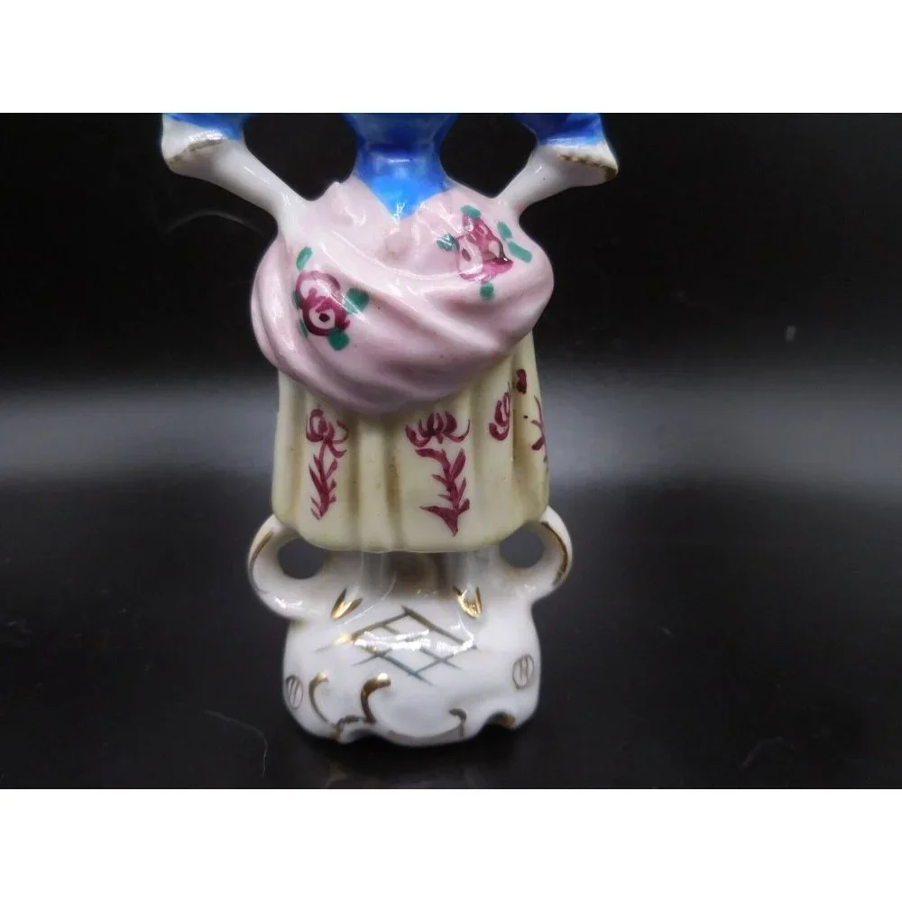 Occupied Japan Victorian Woman‎ with Floral Dress 5
